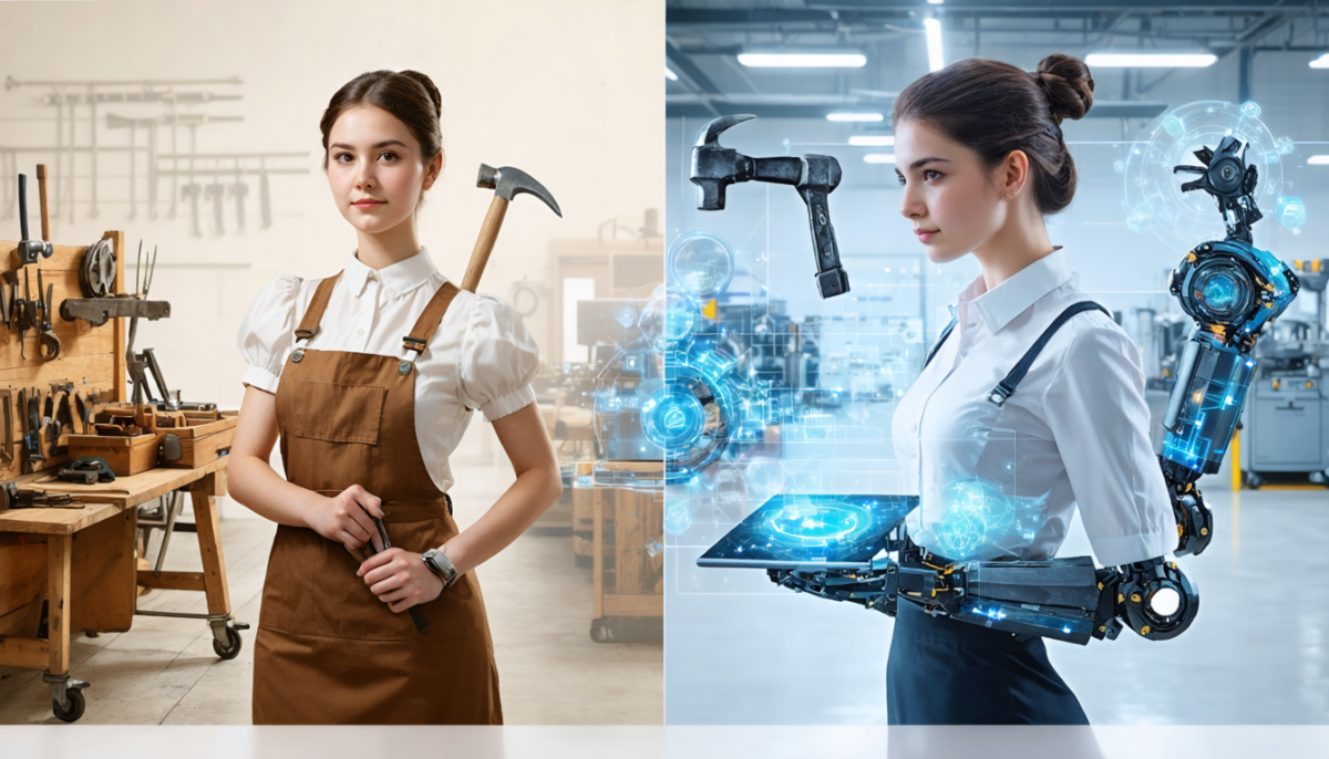 découvrez l'évolution des servantes d'atelier, passant de modèles traditionnels à des versions connectées innovantes, révolutionnant le quotidien des professionnels.