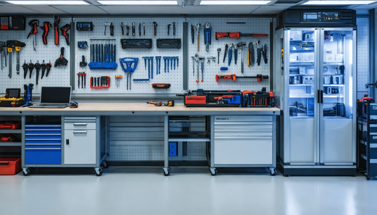 découvrez l'évolution des servantes d'atelier, passant de modèles traditionnels à des servantes connectées innovantes, transformant ainsi les espaces de travail professionnels grâce à la technologie.