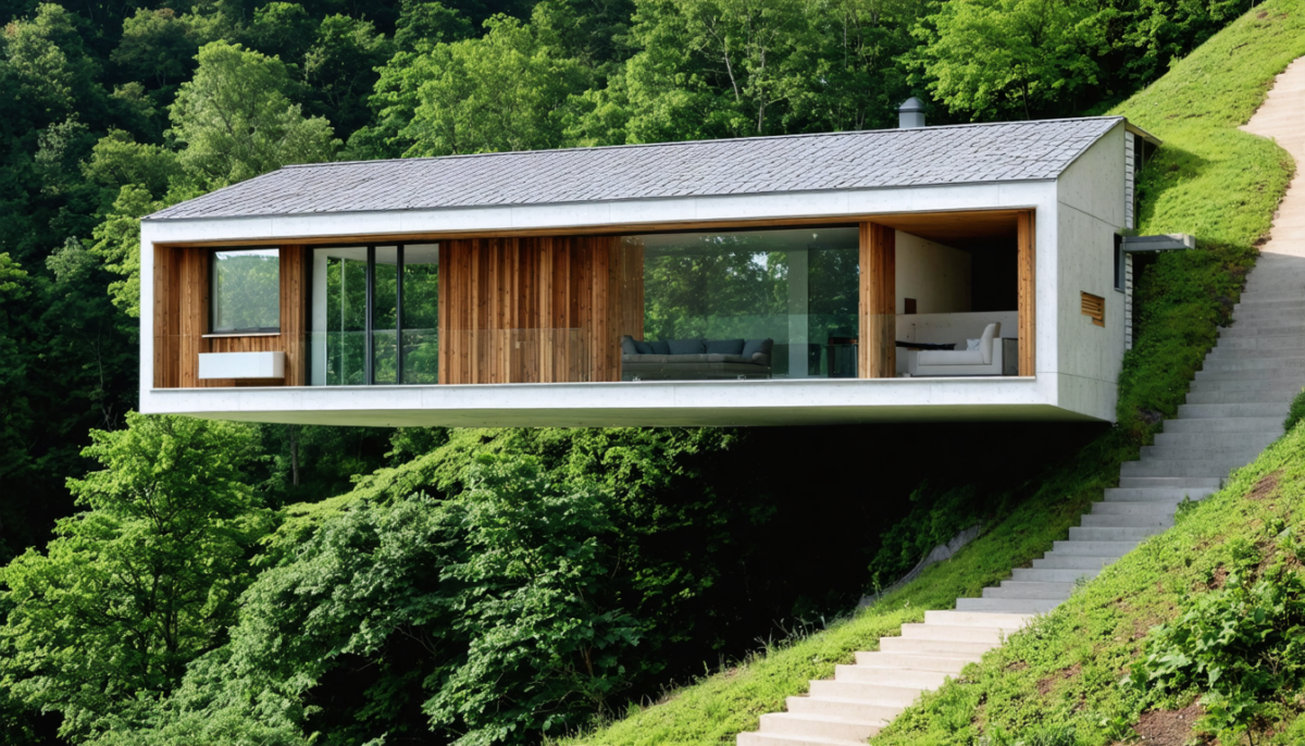découvrez les avantages et les défis d'une maison à l'envers construite sur un terrain en pente, une approche innovante qui repense l'habitat traditionnel.