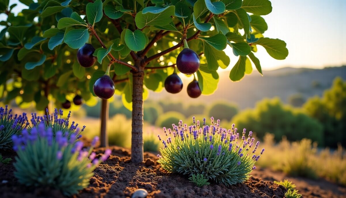 Plantes compagnes idéales pour sublimer le pied de votre figuier dans un jardin méditerranéen