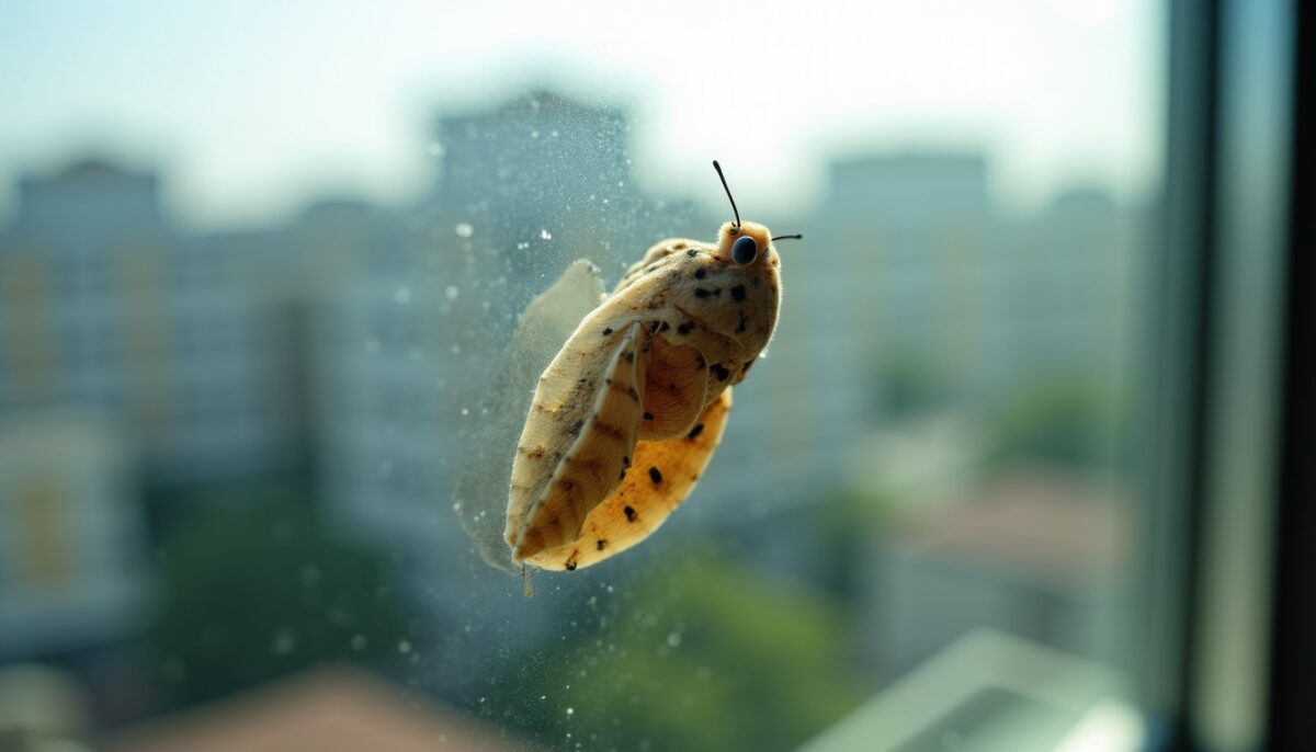 Un cocon mystérieux sur votre fenêtre : quel insecte se cache à l'intérieur ?