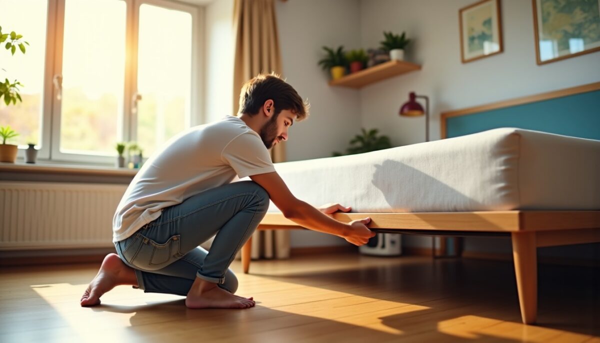 Comment débloquer un vérin de lit coffre : guide selon chaque situation